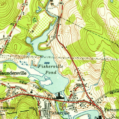 United States Geological Survey Grafton, MA (1953, 31680-Scale) digital map