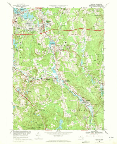 United States Geological Survey Grafton, MA (1969, 24000-Scale) digital map
