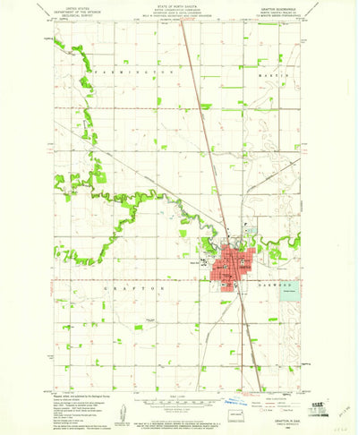 United States Geological Survey Grafton, ND (1960, 24000-Scale) digital map