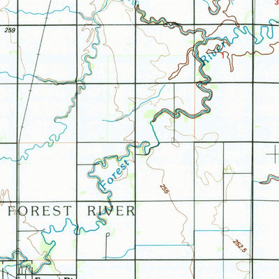 United States Geological Survey Grafton, ND-MN (1985, 100000-Scale) digital map