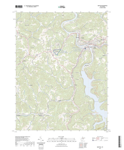 United States Geological Survey Grafton, WV (2023, 24000-Scale) digital map