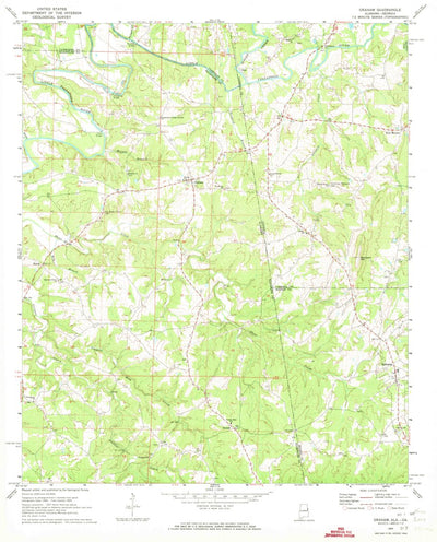 United States Geological Survey Graham, AL-GA (1969, 24000-Scale) digital map