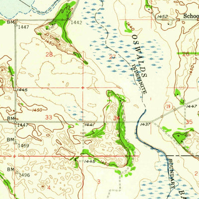 United States Geological Survey Graham Island, ND (1950, 62500-Scale) digital map