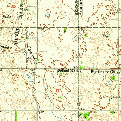 United States Geological Survey Graham Island, ND (1950, 62500-Scale) digital map