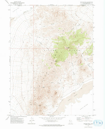 United States Geological Survey Graham Peak, UT (1971, 24000-Scale) digital map