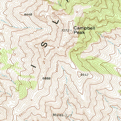 United States Geological Survey Graham Peak, UT (1971, 24000-Scale) digital map
