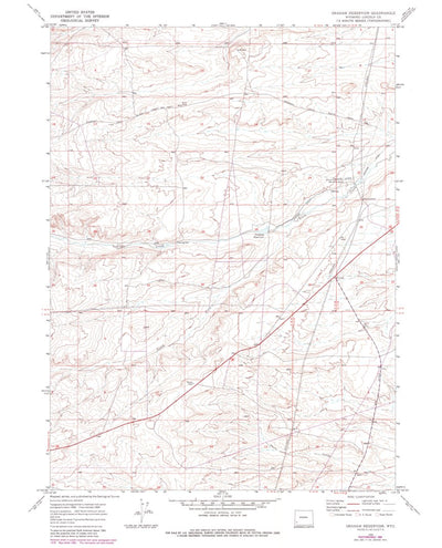 United States Geological Survey Graham Reservoir, WY (1969, 24000-Scale) digital map