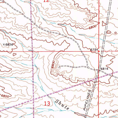 United States Geological Survey Graham Reservoir, WY (1969, 24000-Scale) digital map