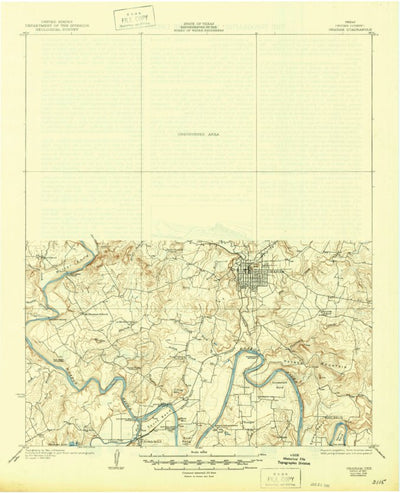 United States Geological Survey Graham, TX (1927, 62500-Scale) digital map