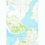 United States Geological Survey Grahams Island, ND (1951, 24000-Scale) digital map