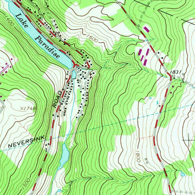 United States Geological Survey Grahamsville, NY (1982, 24000-Scale) digital map