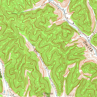 United States Geological Survey Grahn, KY (1970, 24000-Scale) digital map