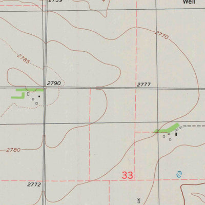 United States Geological Survey Grainfield, KS (1979, 24000-Scale) digital map