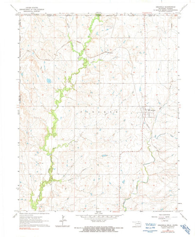 United States Geological Survey Grainola, OK-KS (1964, 24000-Scale) digital map