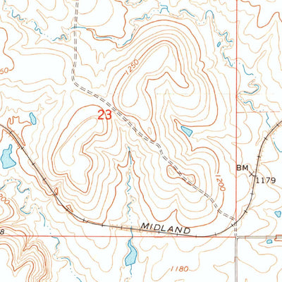 United States Geological Survey Grainola, OK-KS (1964, 24000-Scale) digital map