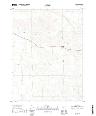 United States Geological Survey Grainton, NE (2021, 24000-Scale) digital map