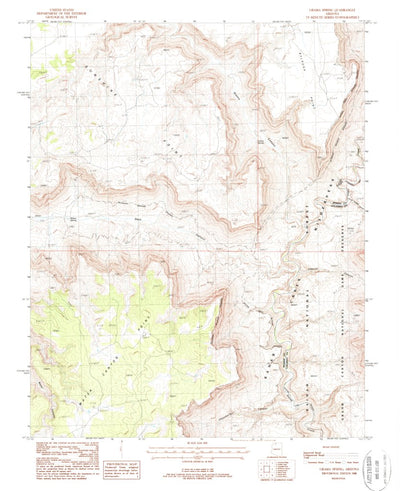 United States Geological Survey Grama Spring, AZ (1988, 24000-Scale) digital map