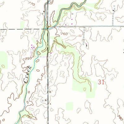 United States Geological Survey Grammer, IN (1958, 24000-Scale) digital map