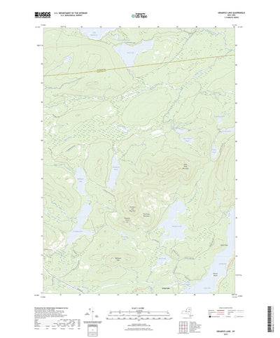 United States Geological Survey Grampus Lake, NY (2023, 24000-Scale) digital map