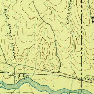 United States Geological Survey Granada, CO-KS (1894, 125000-Scale) digital map