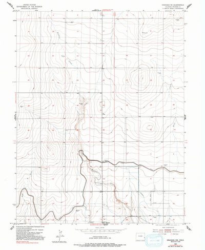 United States Geological Survey Granada NE, CO (1955, 24000-Scale) digital map