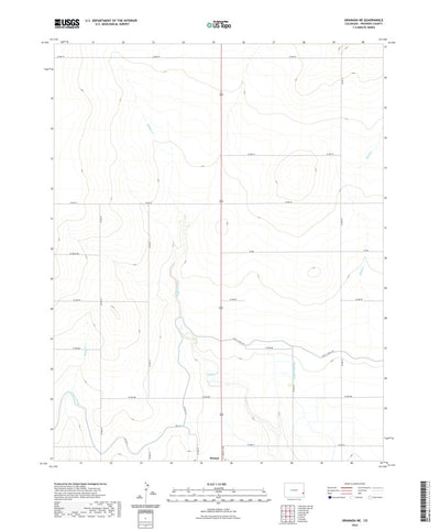 United States Geological Survey Granada NE, CO (2022, 24000-Scale) digital map