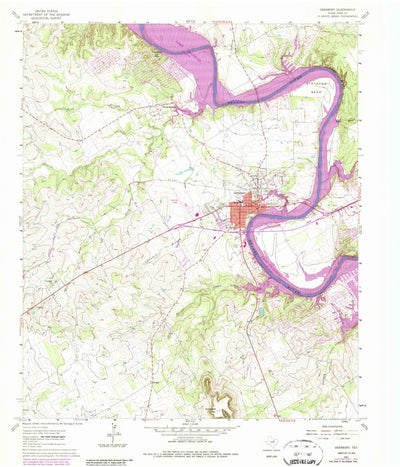United States Geological Survey Granbury, TX (1961, 24000-Scale) digital map