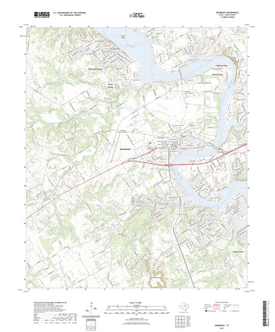 United States Geological Survey Granbury, TX (2023, 24000-Scale) digital map