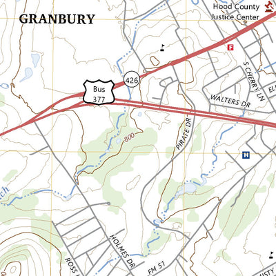 United States Geological Survey Granbury, TX (2023, 24000-Scale) digital map