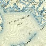 United States Geological Survey Grand Bay, AL-MS (1943, 62500-Scale) digital map