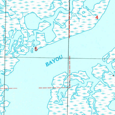 United States Geological Survey Grand Bayou Du Large, LA (1994, 24000-Scale) digital map