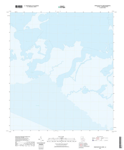 United States Geological Survey Grand Bayou du Large, LA (2020, 24000-Scale) digital map