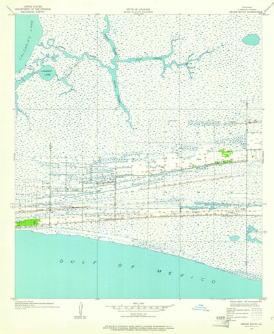 United States Geological Survey Grand Bayou, LA (1934, 24000-Scale) digital map