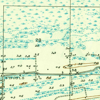 Grand Bayou, LA (1935, 31680-Scale) Map by United States Geological ...