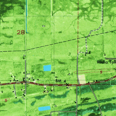United States Geological Survey Grand Bayou, LA (1982, 24000-Scale) digital map