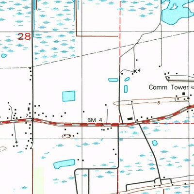 United States Geological Survey Grand Bayou, LA (1998, 24000-Scale) digital map
