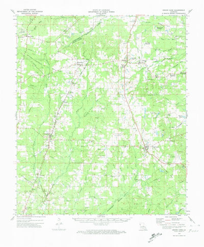 United States Geological Survey Grand Cane, LA (1972, 62500-Scale) digital map