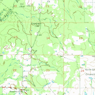 United States Geological Survey Grand Cane, LA (1972, 62500-Scale) digital map