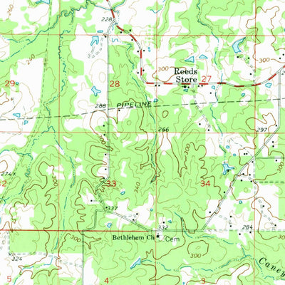 United States Geological Survey Grand Cane, LA (1972, 62500-Scale) digital map