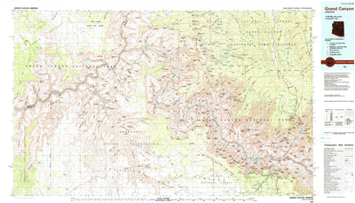 United States Geological Survey Grand Canyon, AZ (1984, 100000-Scale) digital map