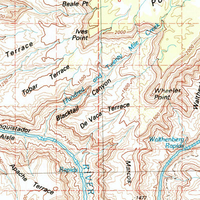 United States Geological Survey Grand Canyon, AZ (1984, 100000-Scale) digital map