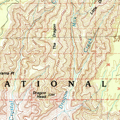 United States Geological Survey Grand Canyon, AZ (1984, 100000-Scale) digital map