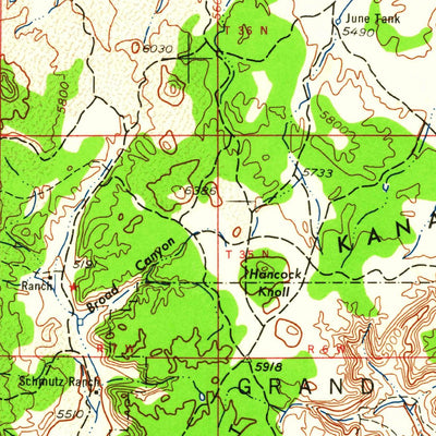 United States Geological Survey Grand Canyon, AZ-UT (1960, 250000-Scale) digital map