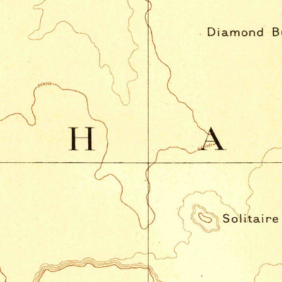 United States Geological Survey Grand Canyon W, AZ-UT (1886, 250000-Scale) digital map