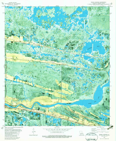 United States Geological Survey Grand Chenier, LA (1980, 24000-Scale) digital map