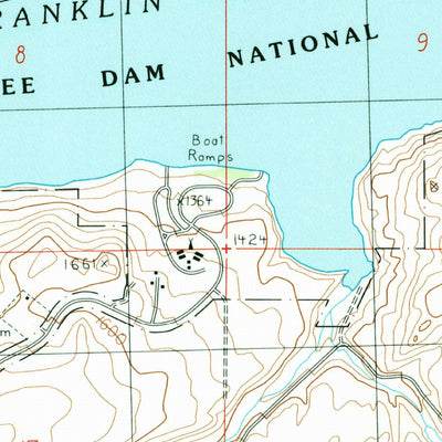 United States Geological Survey Grand Coulee Dam, WA (1989, 24000-Scale) digital map