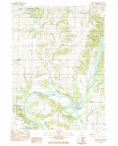 United States Geological Survey Grand Detour, IL (1983, 24000-Scale) digital map