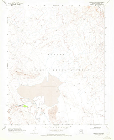 United States Geological Survey Grand Falls NE, AZ (1969, 24000-Scale) digital map