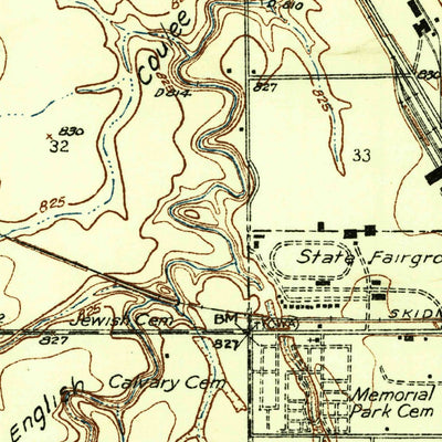United States Geological Survey Grand Forks, ND-MN (1934, 24000-Scale) digital map