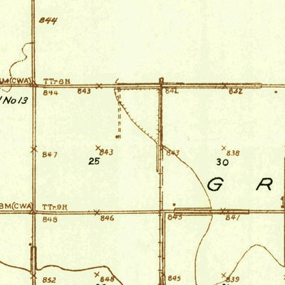 United States Geological Survey Grand Forks, ND-MN (1934, 48000-Scale) digital map